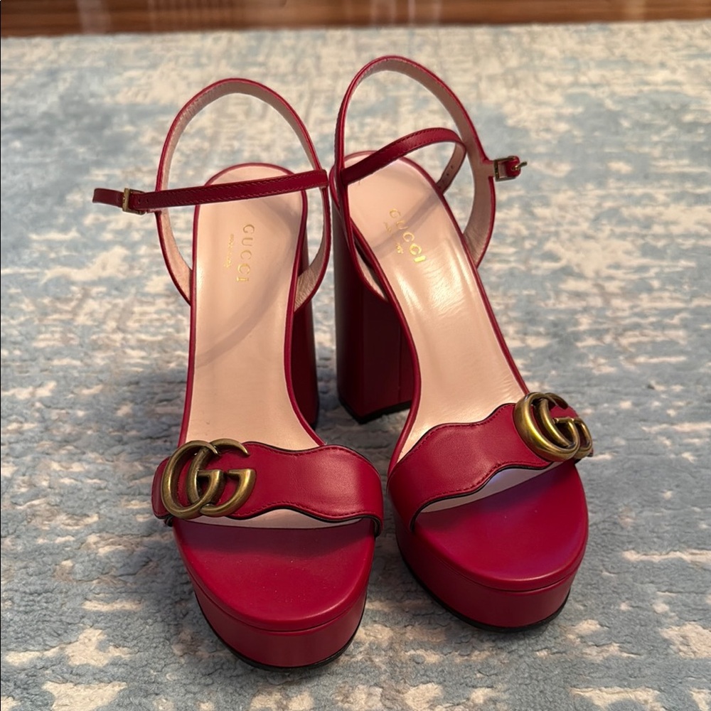 Gucci Marmont “Lifford” Platform Heel